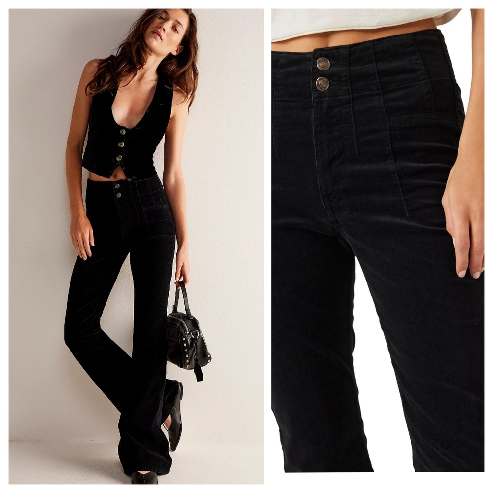 We The Free Black Flare Pants